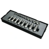 Steckschlüsselsatz 19-teilig 3/8 Zoll für Werkstatt