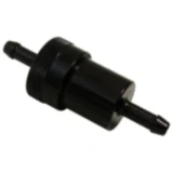Kraftstofffilter 6,5 mm Alu schwarz für Motorräder
