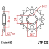Ritzel 15Z Teilung 630 feinverzahnt Innendurchmesser 24/28. 5 passend für: Kawasaki Z, GPZ