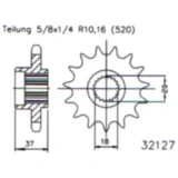 Ritzel 17Z Teilung 520 feinverzahnt Innendurchmesser 21. 4/25 passend für: Aeon Cobra, Overland