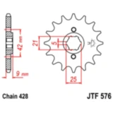 Ritzel 19Z 428 grobverzahnt für Motorräder