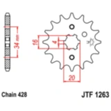 Ritzel 13Z Teilung 428 grobverzahnt 4 Innendurchmesser 16/20 passend für: Rieju MRX, SMX, NKD