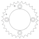 Kettenrad 29Z Teilung 520 schwarz Innendurchmesser 090 Lochkreis 110 passend für: Adly/Her Chee/Herkules Hurricane, Canyon, ATV