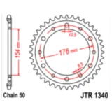 Kettenrad 43Z Teilung 530 Alternative: 7270649 passend für: Honda VFR, CB