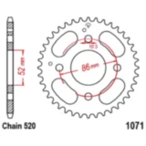 Kettenrad 30Z Teilung 520 Innendurchmesser 052 Lochkreis 086 passend für: Kymco MXU, Mxer