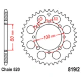Kettenrad 41Z 520 für: JT Sprockets