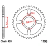Kettenrad 49Z 428 Teilung Stahl für Motorräder