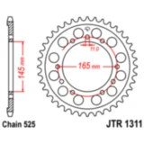 Kettenrad 44Z Teilung 525 Innendurchmesser 145 Lochkreis 165 passend für: Honda NT, VFR