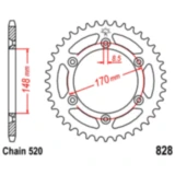 Kettenrad 47Z Teilung 520 Innendurchmesser 148 Lochkreis 170 passend für: Cagiva T4E, T4R