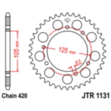 Kettenrad 45Z Teilung 420 Innendurchmesser 105 Lochkreis 125 passend für: Derbi Senda