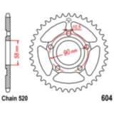 Kettenrad 36Z Teilung 520 Innendurchmesser 058 Lochkreis 090 passend für: Honda NSR