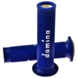Griffgummi blau/weiß für Motorräder 22/26 mm offen