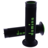 Griffgummi schwarz/grün 22/26 mm offen für Motorräder