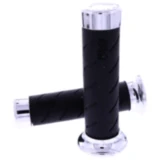 Griffgummi 862 schwarz/chrom D. 24/28 mm geschlossen. passend für: BMW R