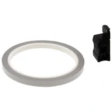 Felgenrandaufkleber mit Aufklebehilfe weiß