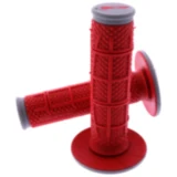 Griffgummi 802 Carbon grau/rot für Motorräder D.22/25mm geschlossen