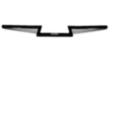 Lenker Stahl schwarz 22mm Fehling Z Rohr niedrig für Motorräder