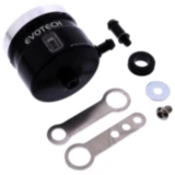 Bremsflüssigkeitsbehälter Evotech schwarz/silber für Motorräder