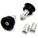 Lenkerenden Aluminium schwarz für universelle Anwendung