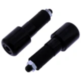 Lenkerenden aus Stahl schwarz - JMP 17 mm