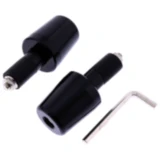 Lenkerenden aus Stahl schwarz JMP 17 mm für Stahllenker