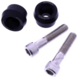 Lenkerenden Aluminium schwarz für BMW