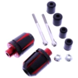 Lenkerenden Aluminium Daytona schwarz/rot