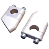 Klemmsatz Lenkererhöhungen silber 22 mm 41 mm Höhe 34