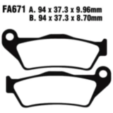 Bremsklotz Semi - Sinter V EBC passend für: BMW K