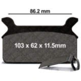 Bremsklotz Semi-Sinter V für Cruiser und Touring Bikes 7320069