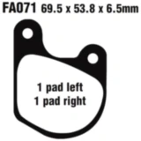 Bremsklötze Semi-Sinter V EBC für Cruiser und Touring Bikes 7320075