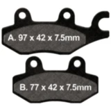 Bremsklotz Sinter HH EBC passend für: Benzhou YY125T, YY125T - 10, YY125T - 19