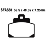 Bremsklotz Standard Scooter EBC passend für: Piaggio MP3, Vespa GTS, GTV