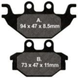 Bremsklotz Semi - Sinter V EBC passend für: Kymco MXU, Maxxer, UXV, Adly/Her Chee/Herkules Hurricane, Canyon, Crossroad