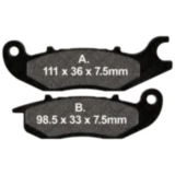 Bremsklotz Standard Scooter EBC Alternative: 7872118 passend für: Honda ANF, XL