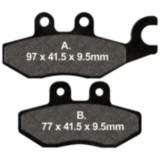 Bremsklotz Standard Scooter EBC passend für: Piaggio MP3, Beverly, Medley