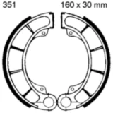 Bremsbacken mit Feder EBC passend für: Honda TRX, FES, Mash Five Hundred