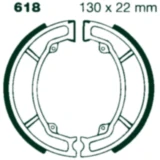 Bremsbacken mit Feder EBC passend für: Suzuki LT - Z, Kawasaki KFX