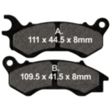 Bremsklotz Sinter HH Scooter EBC Alternative: 7870120 passend für: Peugeot Django, Satelis, Speedfight