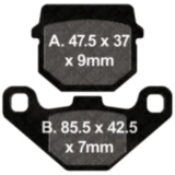 Bremsklotz Carbon Scooter EBC passend für: Peugeot Speedfight, Kisbee, Vivacity