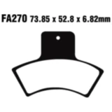 Bremsklotz Standard EBC passend für: Polaris Trail Blazer, Scrambler, Sportsman