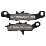 Bremsklotz Sinter R EBC Alternative: 7874563