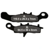 Bremsklotz Sinter R EBC Alternative: 7874563 passend für: Kawasaki KFX, KVF