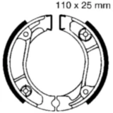 Bremsbacken mit Feder EBC gerillt Alternative: 7325871 passend für: Honda XR, CRF, MTX