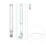 Schraube Sicherung Gabel Kayaba M6X6MM passend für: Honda CRF