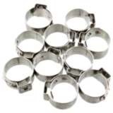 Lochbandklemmen für Motorräder 18.9 JMP Breite 7 mm Edelstahl 10 Stück