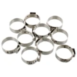 Lochbandklemmen 20.8 JMP Bandbreite 7 mm Edelstahl 10 Stück