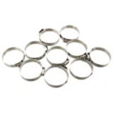 Lochbandklemmen für Motorräder 33.0 JMP Edelstahl 7 mm 10 Stück