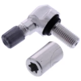 Winkelventil Aluminium Schrader für RDKS 11,5 mm silber