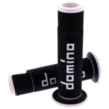 Griffgummi A450 schwarz/weiß Domino für Motorräder